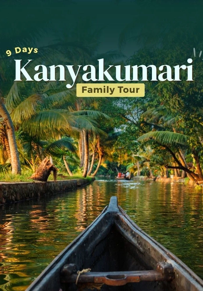 8 Nights 9 Days Kerala family tour Package with Kanyakumari