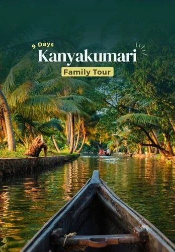 8 Nights 9 Days Kerala family tour Package with Kanyakumari