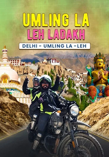Leh Ladakh Delhi Bike Trip with Umling La
