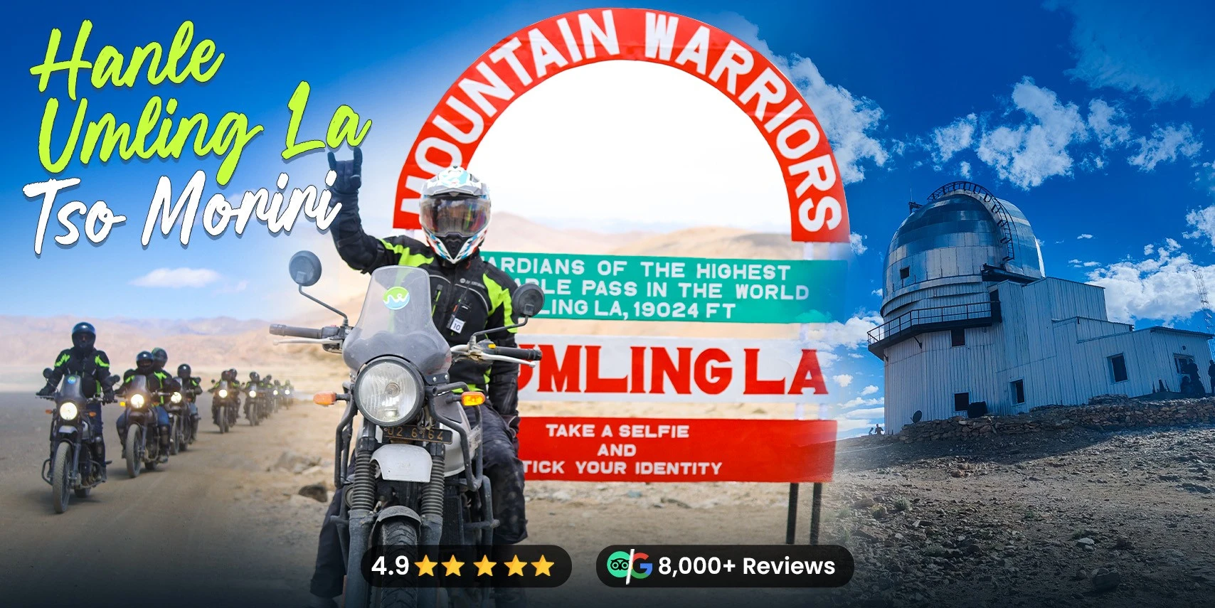 Leh to Leh Bike Trip with Hanle Umling La Tso Moriri