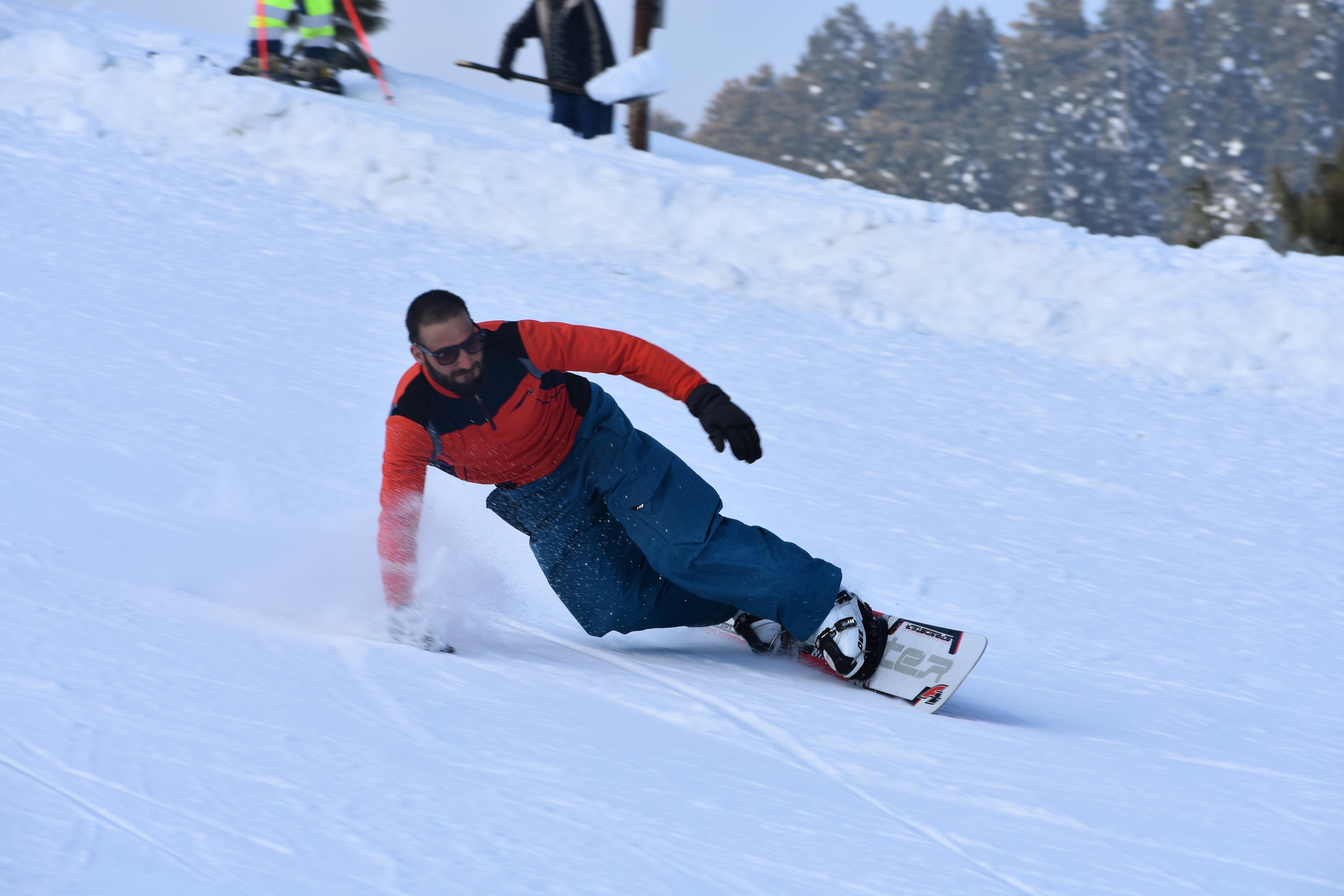 Snowboarding and Skiing in Gulmarg Kashmir
