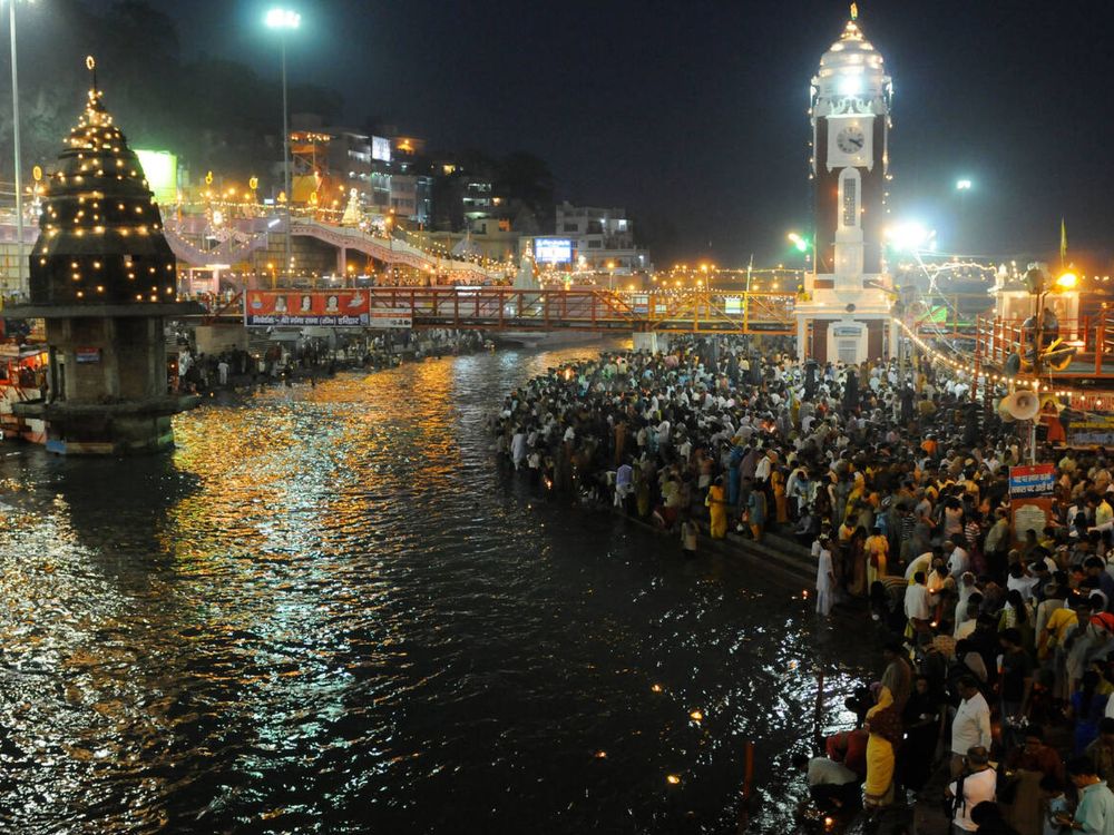 Ganga Aarti at the bank of river Ganges