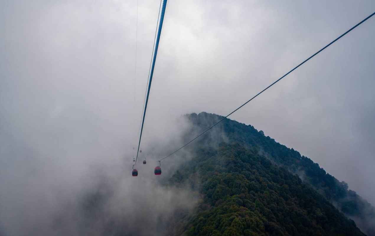 Cable cars to Chandragiri Hills