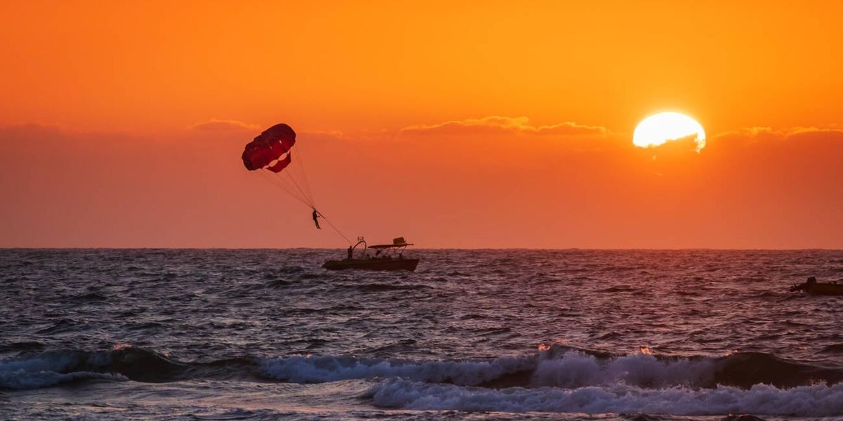 Parasailing in Baga beach