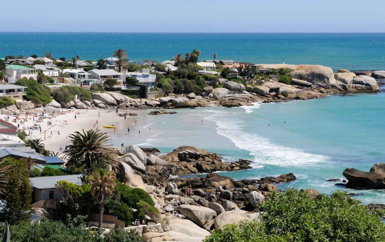 Houses on the beach in Clifton, Cape Town