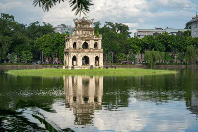 Turtle Tower, Hoan Kiem Lake