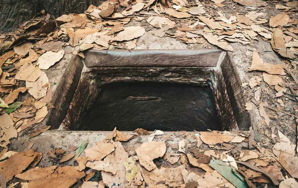 Chu Chi Tunnels underground network built during the Vietnam War