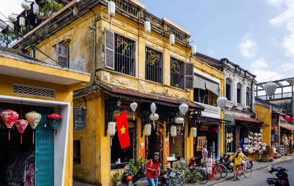 The ancient town of Hoi An.