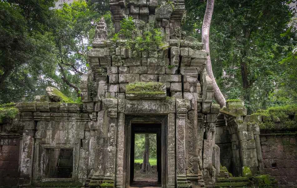 The beautiful gateway in Angkor Thom