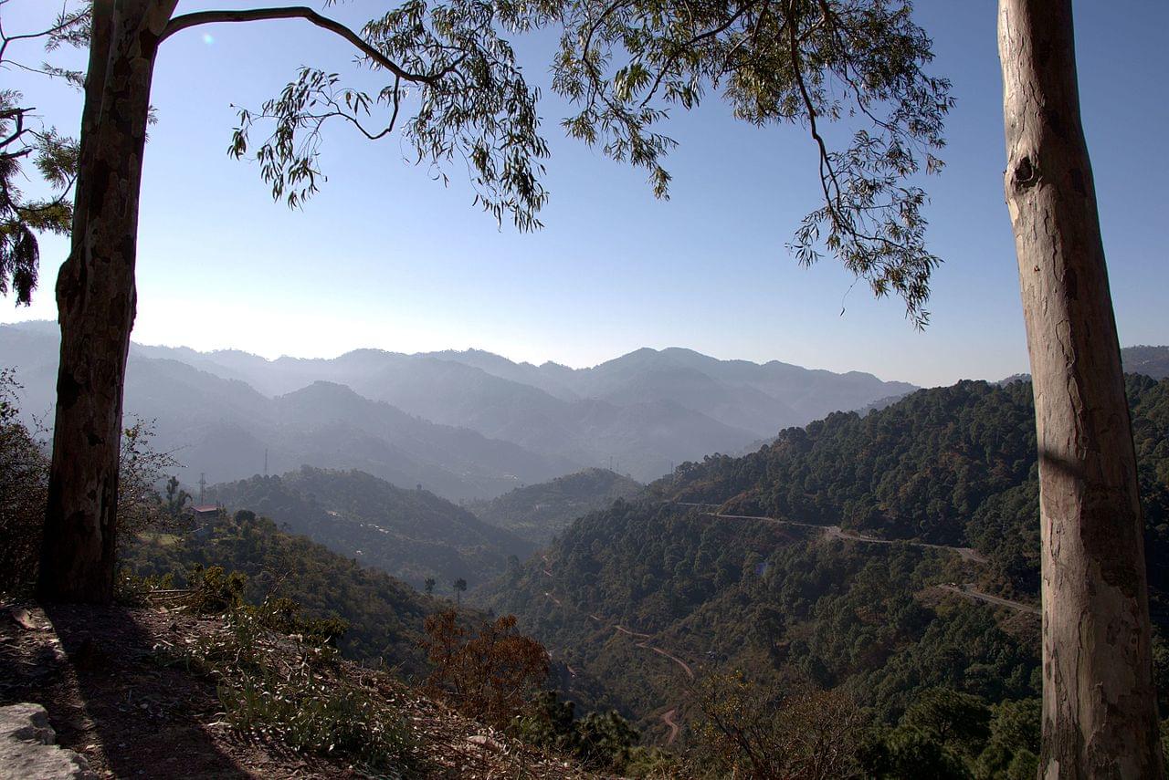 Mountain ranges view from Kasauli