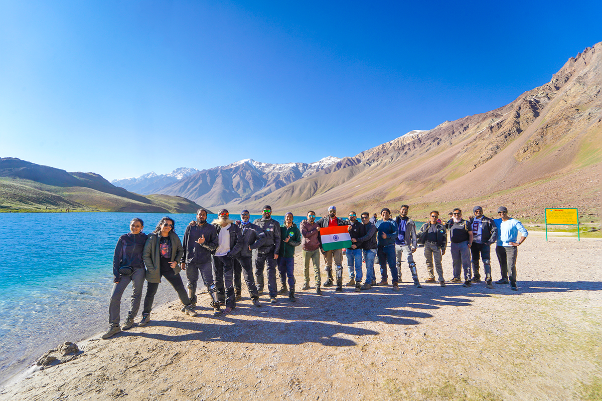 Proud Riders at  Chandratal.