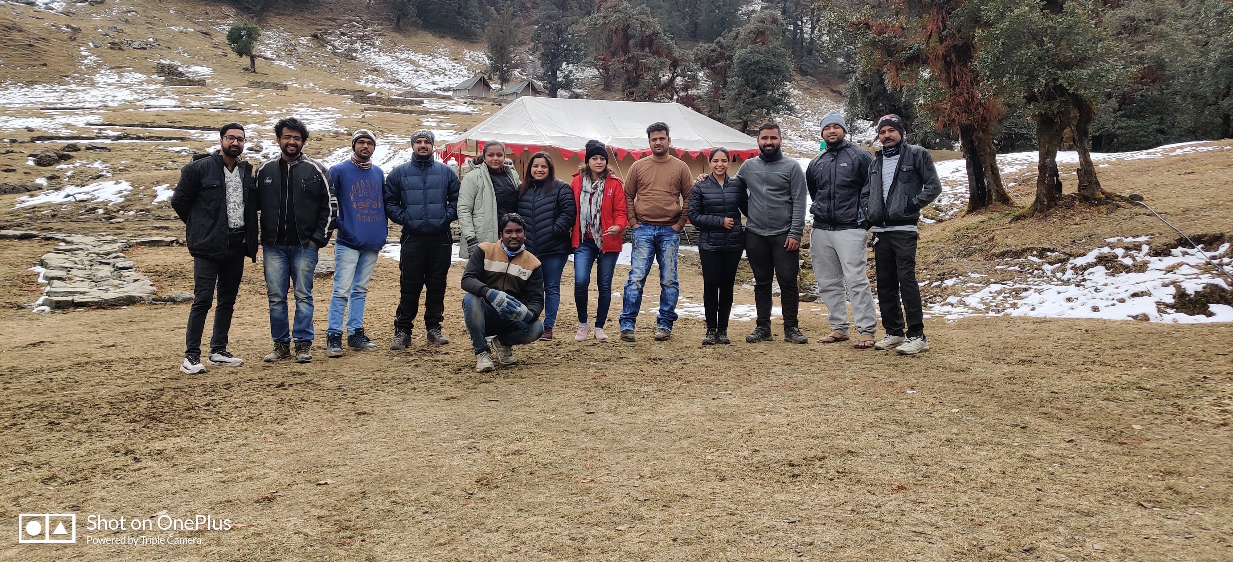 Group at Chopta, Uttarakhand