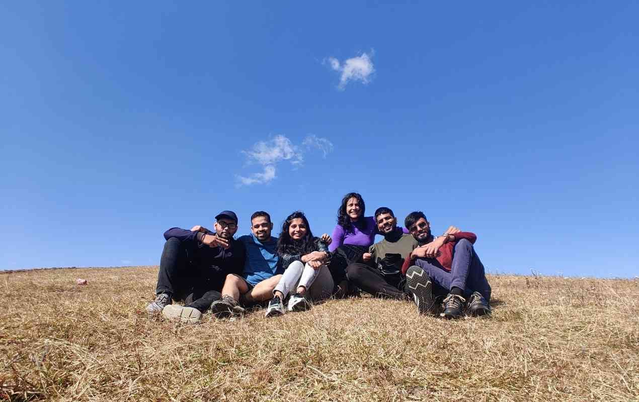 Wravelers posing for the cameras in Meghalaya