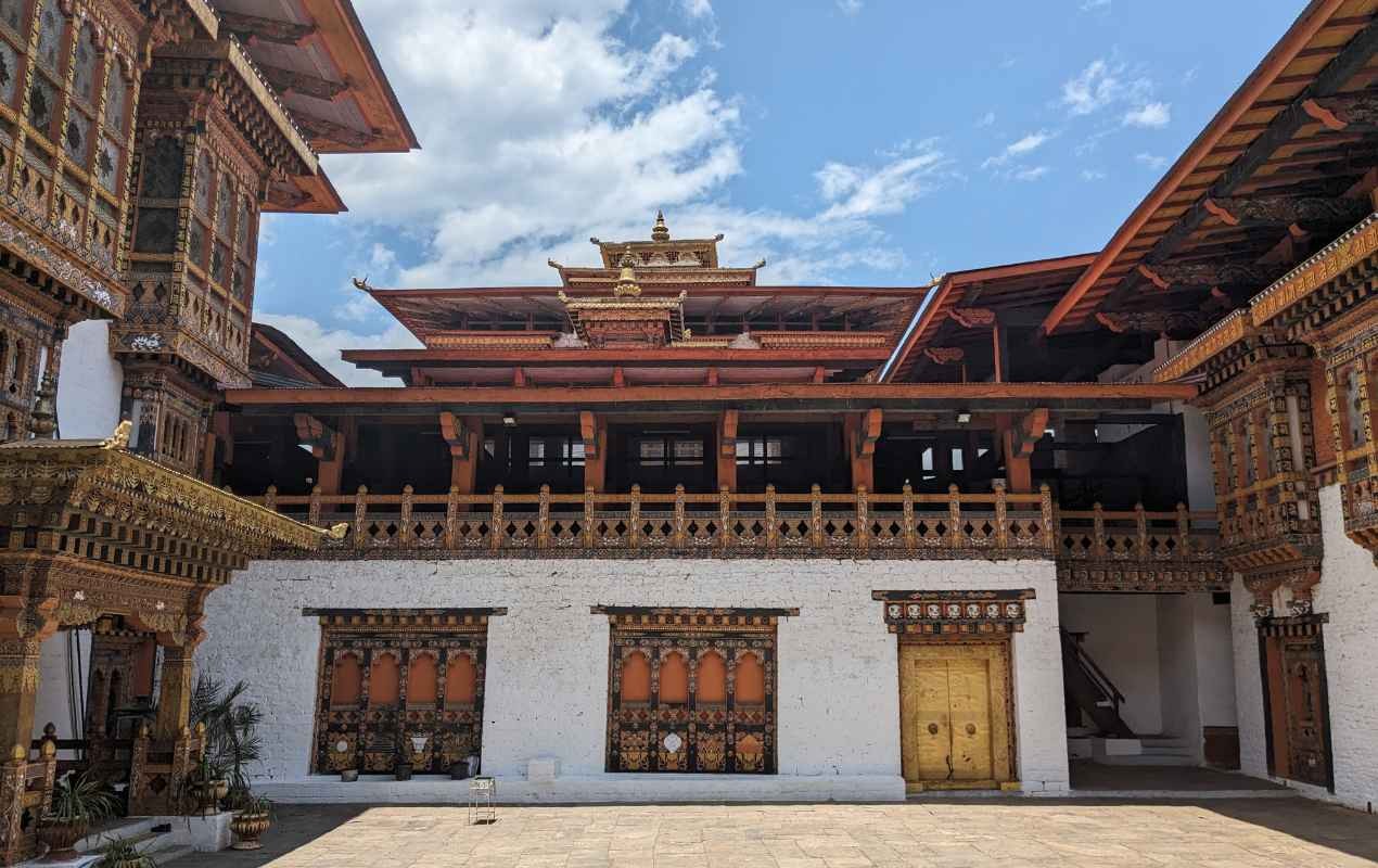 The courtyards of Punakha Dzong