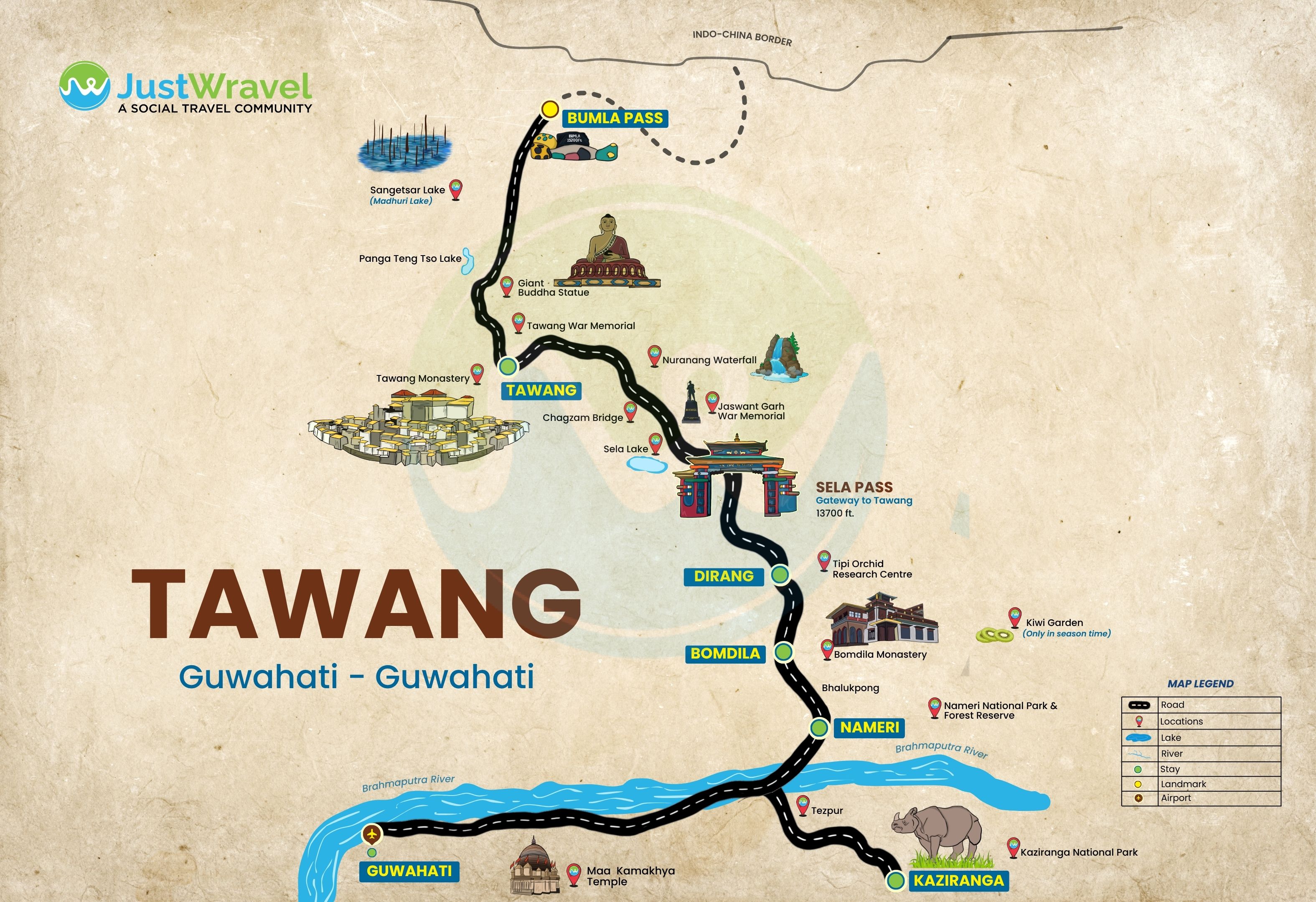 Tawang Map