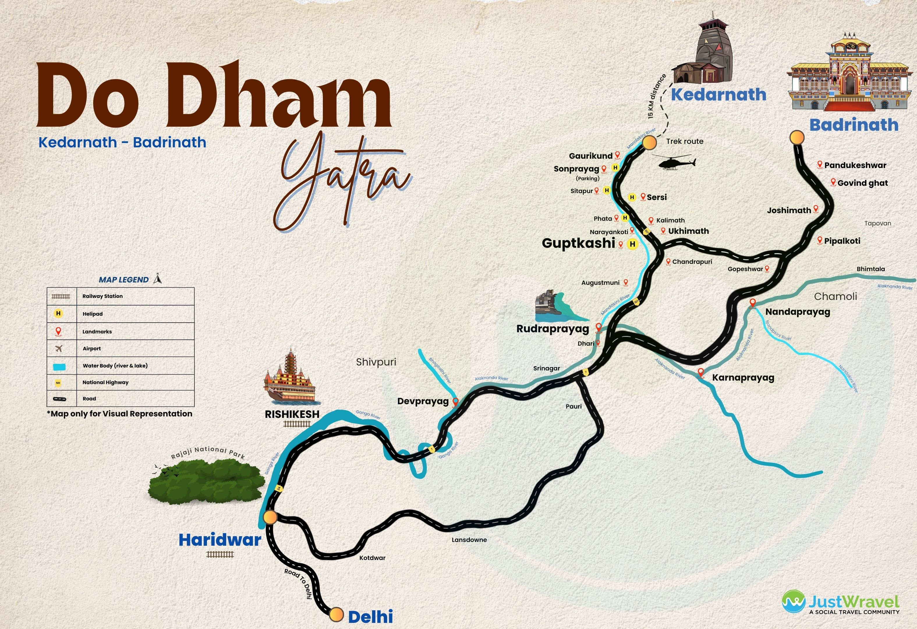 Do Dham Map