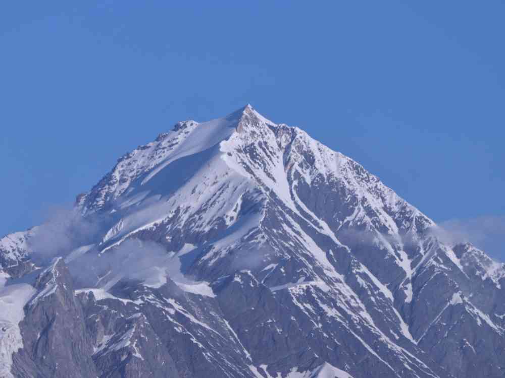 Hanuman Tibba Peaks in snow