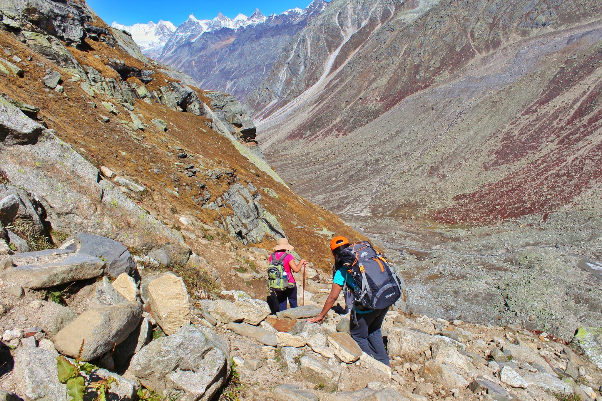 Trekkers Making Their Way