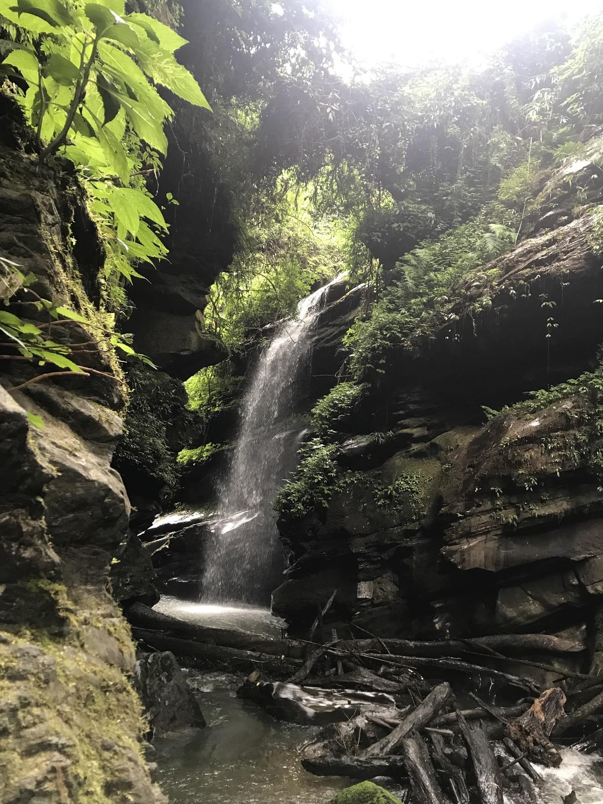 Waterfall near the village