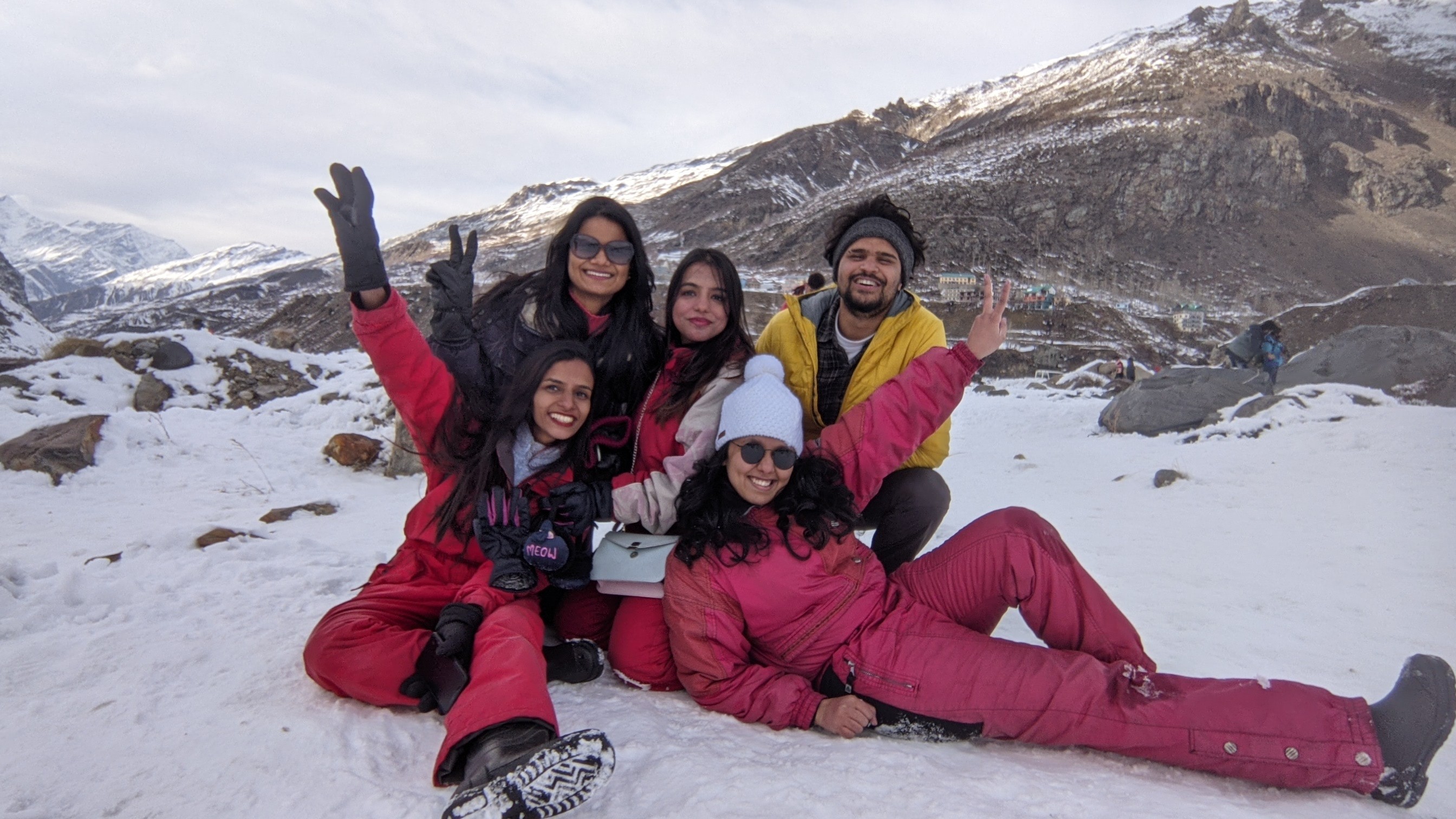 Manali covered in Snow