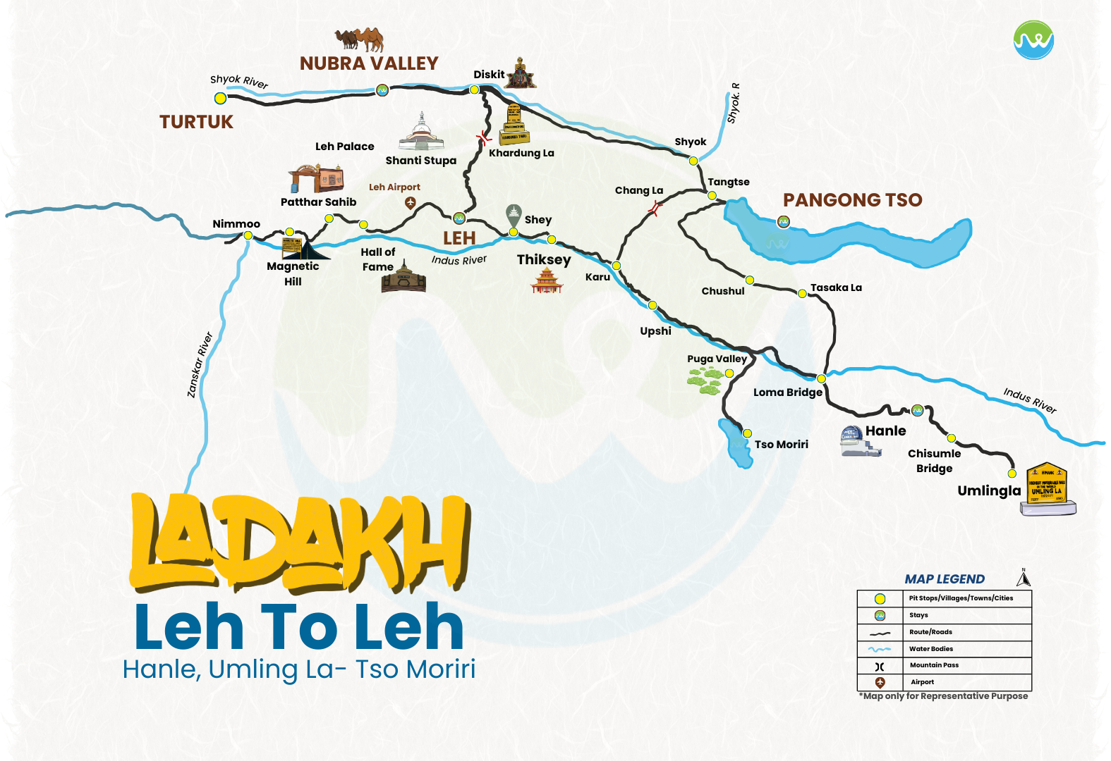 Leh to Leh Bike Trip with Hanle Umling La Tso Moriri