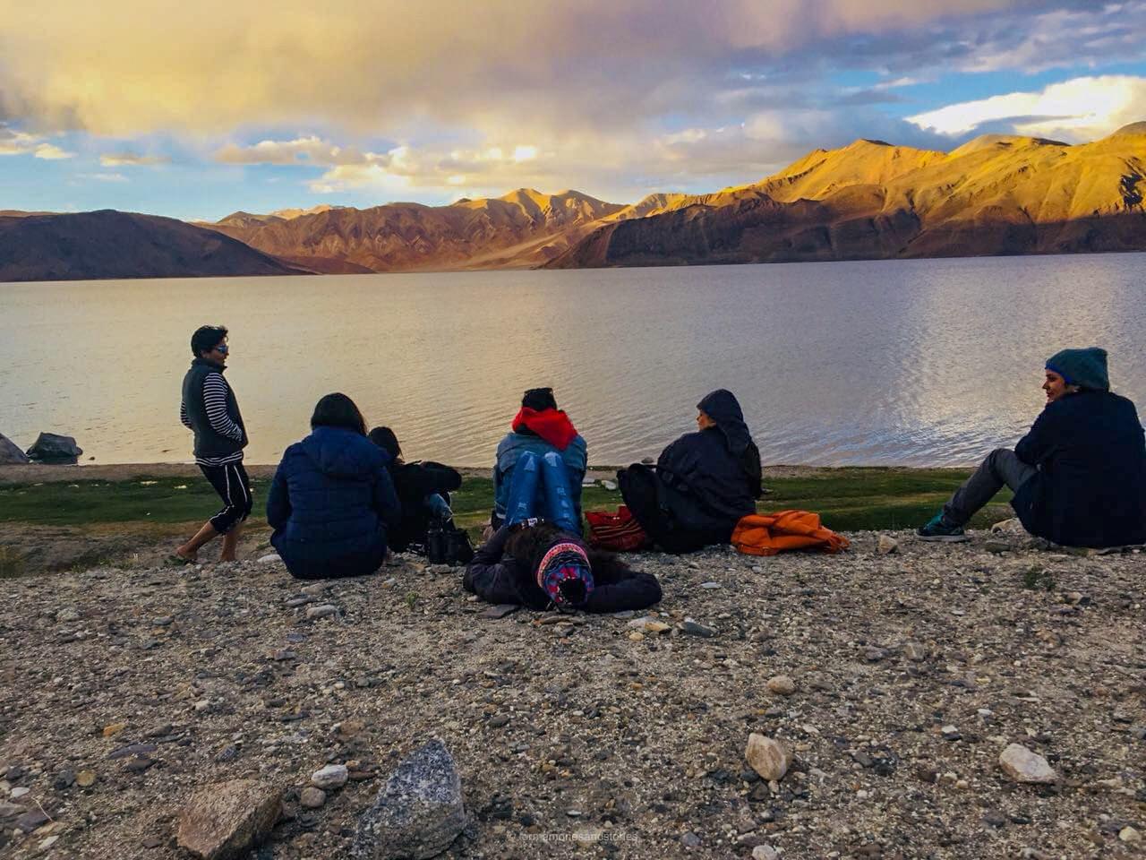 Group at Pangong Lake