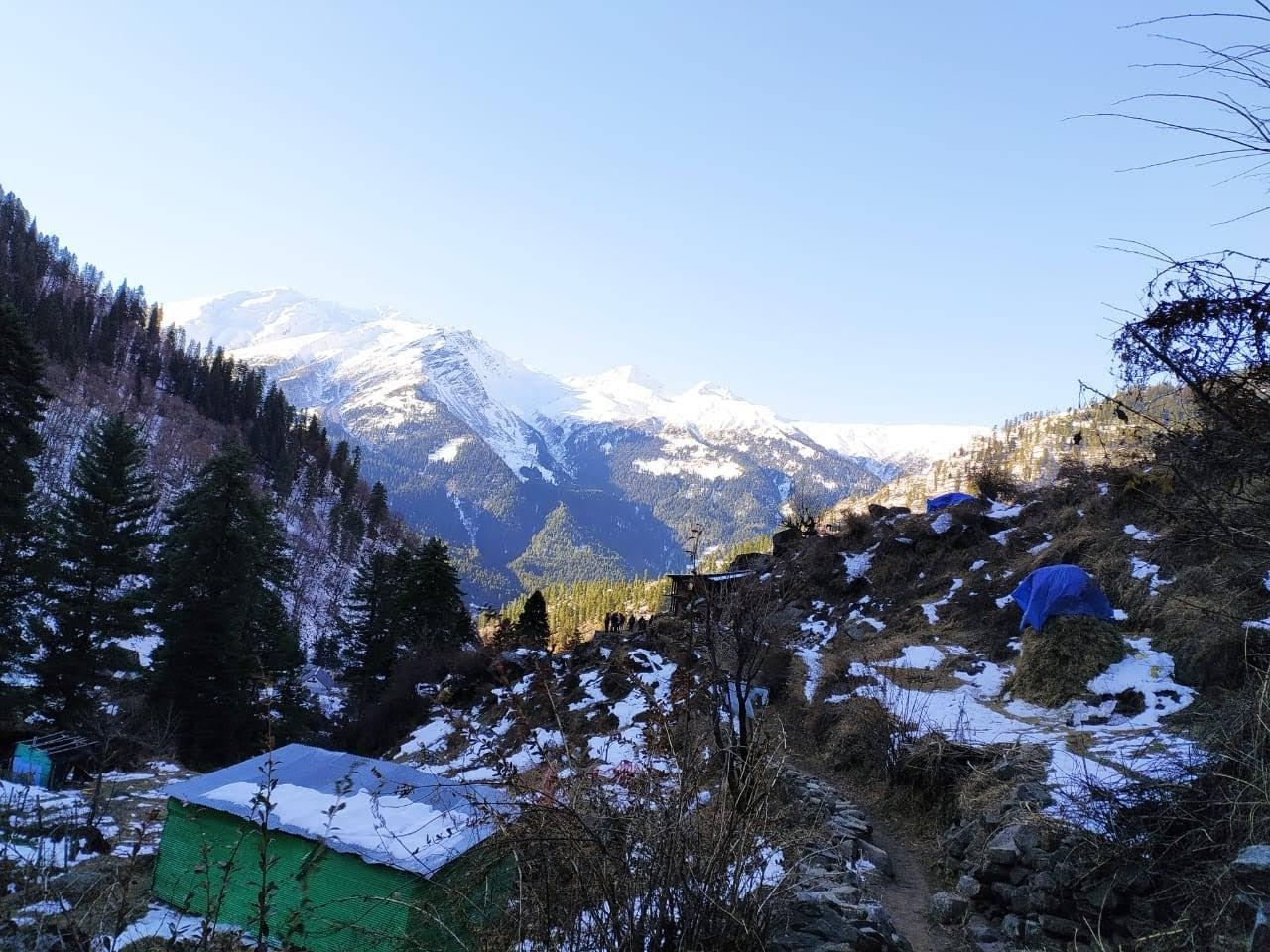 Snow covered peaks