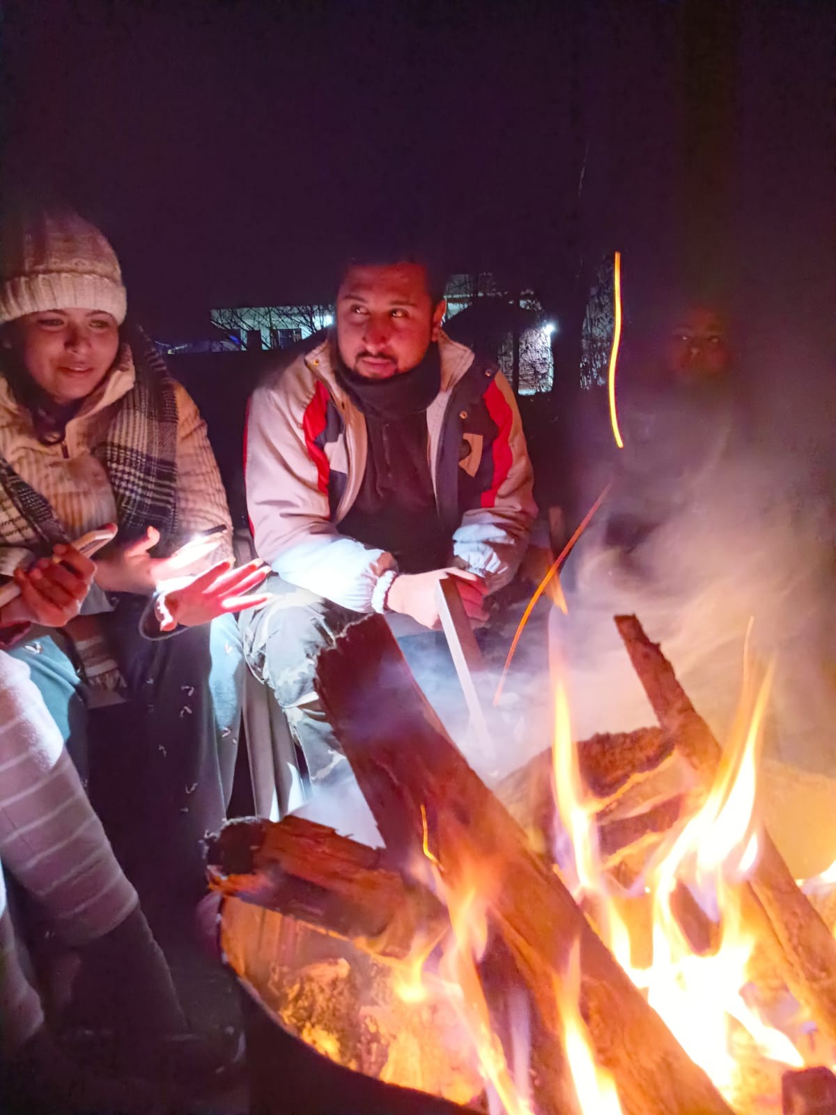 Bonfire in Manali