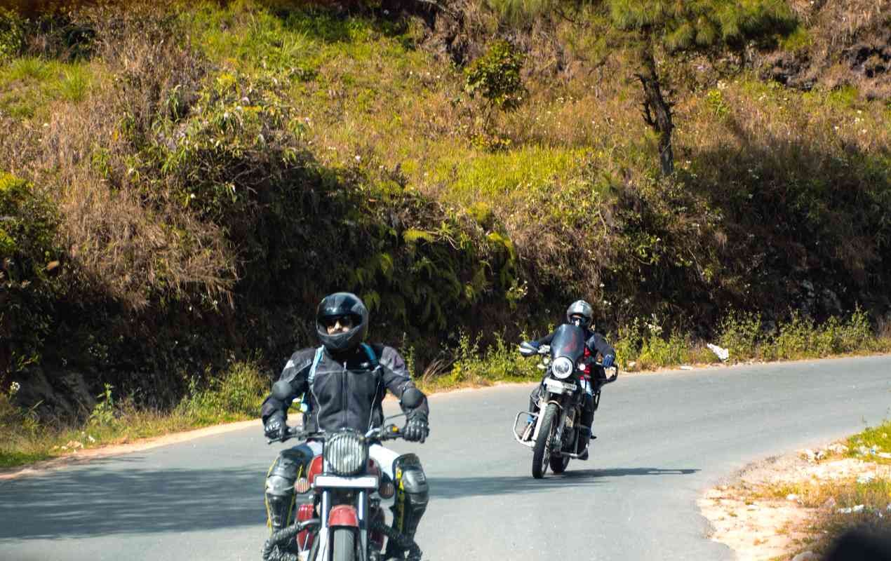 Bikers zooming away in Meghalaya