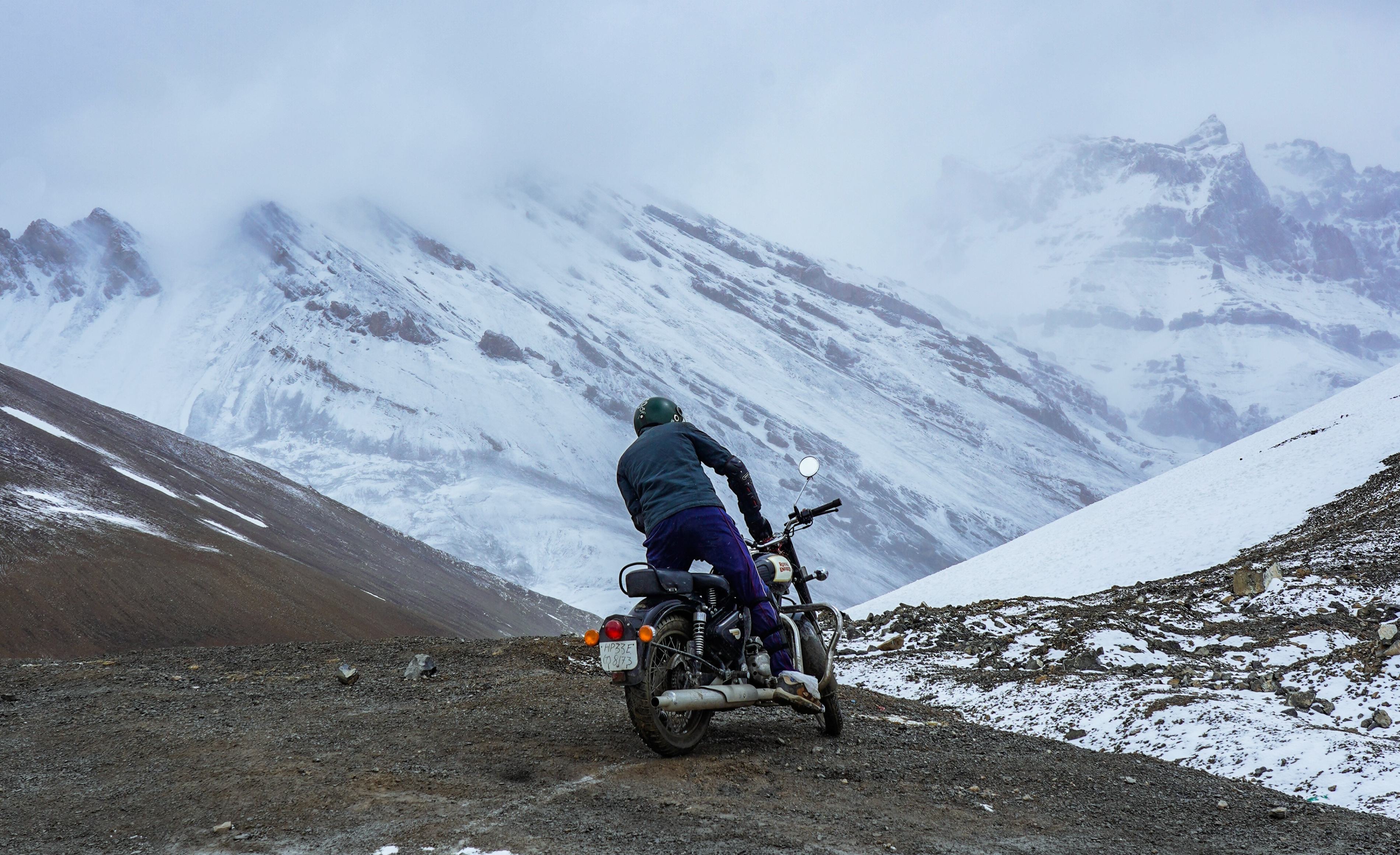 Rider on a a bike