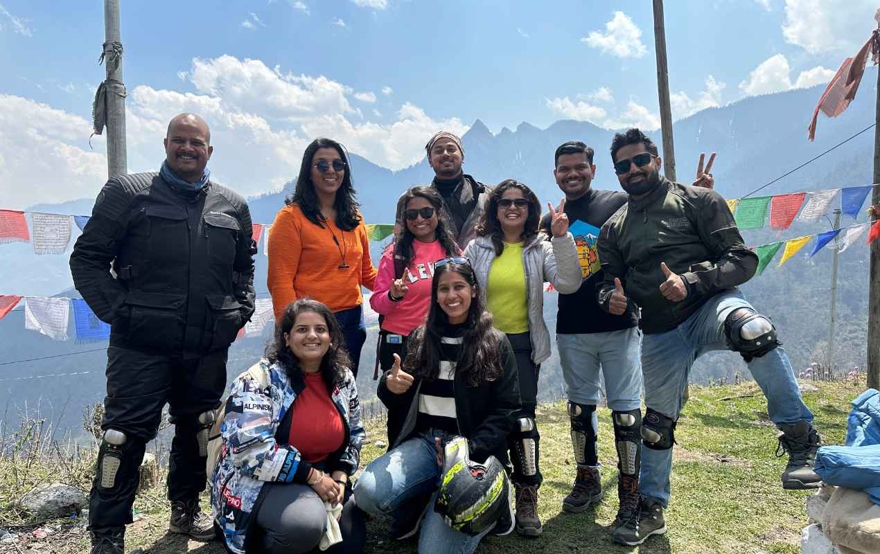 Group on their Tawang trip